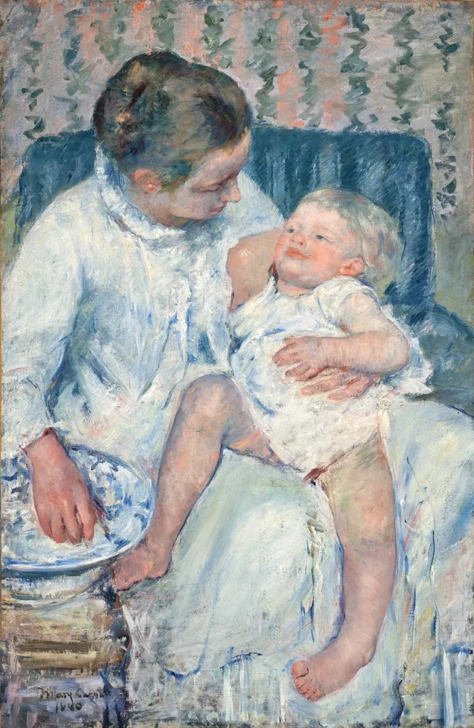 Mary Cassatt, „Kąpiel dziecka” — reprodukcja obrazu